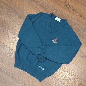 GLENMUIR 100% LAMBSWOOL V NECK SWEATER.  SIZE 44.  #7909
